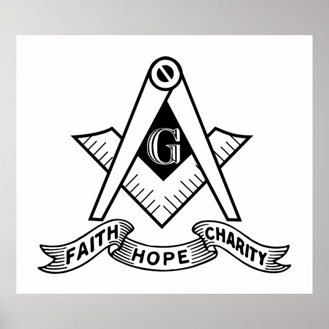 Freemasonry symbol poster (Front)