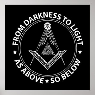 Freemasonry symbol poster