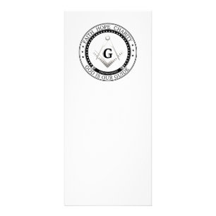 Freemasonry symbol rack card