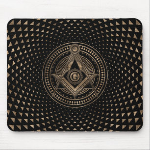 Freemasonry symbol Square and Compasses Mouse Pad