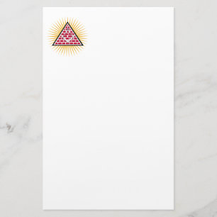Freemasonry symbol stationery