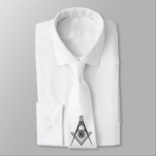 Freemasonry symbol tie