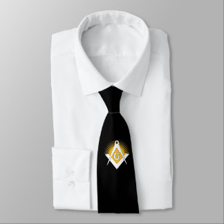 Freemasonry symbol tie