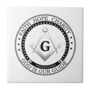 Freemasonry symbol tile