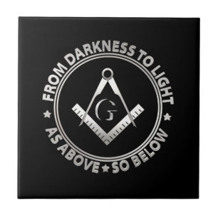 Freemasonry symbol tile