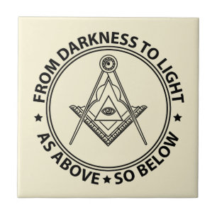 Freemasonry symbol tile