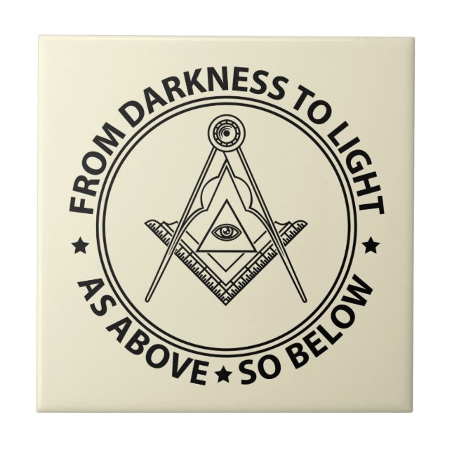 Freemasonry symbol tile (Front)
