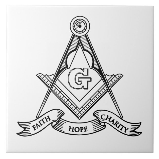 Freemasonry symbol tile (Front)