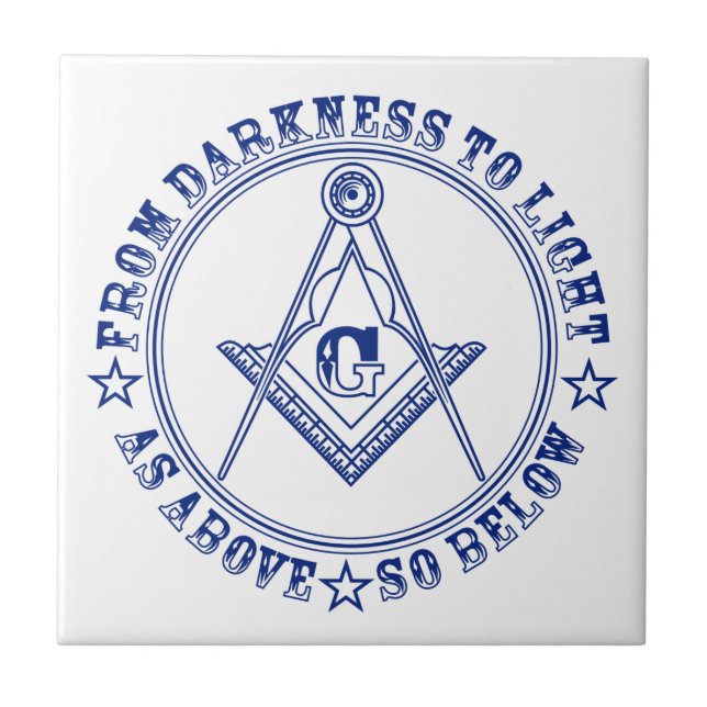 Freemasonry symbol tile (Front)