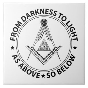 Freemasonry symbol tile
