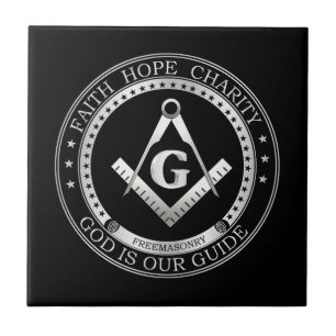 Freemasonry symbol tile