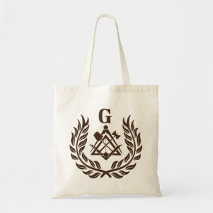 Freemasonry symbol tote bag