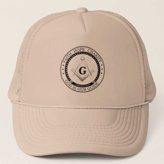 Freemasonry symbol trucker hat (Front)