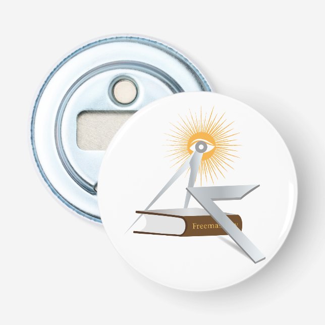 Freemasonry symbols bottle opener (Front)