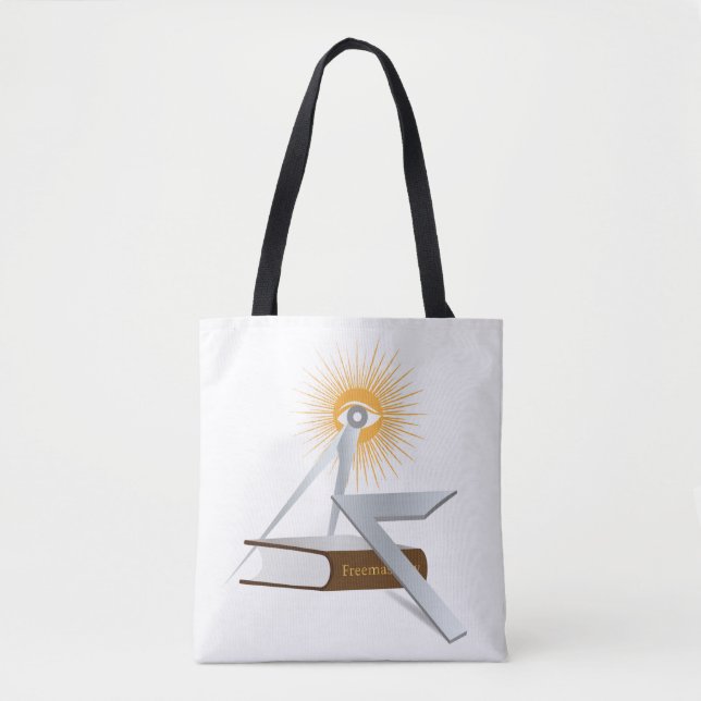Freemasonry symbols tote bag (Front)