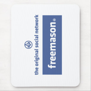 Freemasonry, the original social network. Facebook Mouse Pad