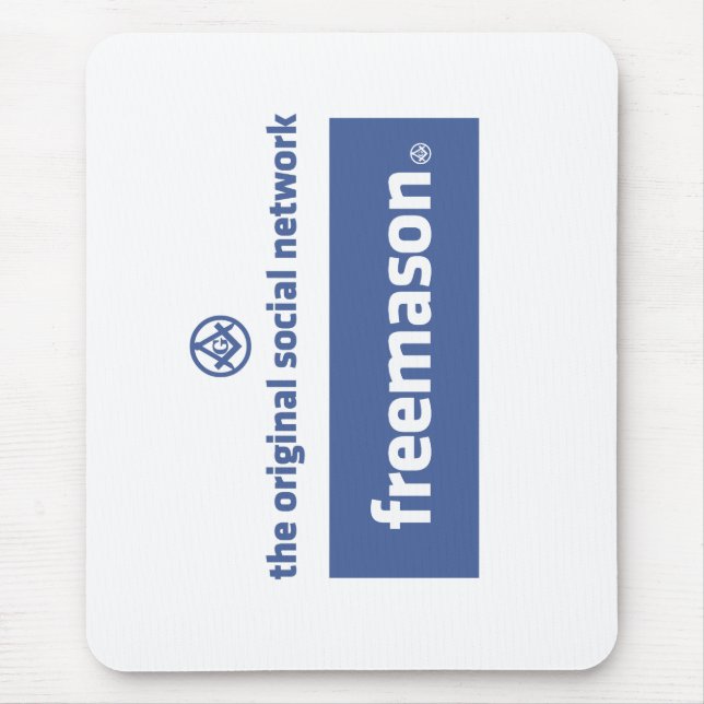 Freemasonry, the original social network. Facebook Mouse Pad (Front)