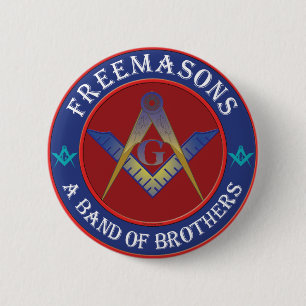 Freemasons Band Of Brothers 2 Inch Round Button