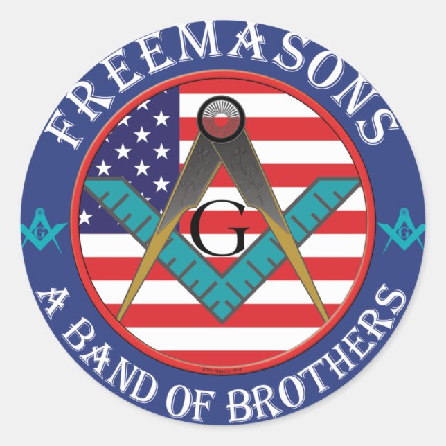 Freemasons - Band of Brothers Classic Round Sticker (Front)