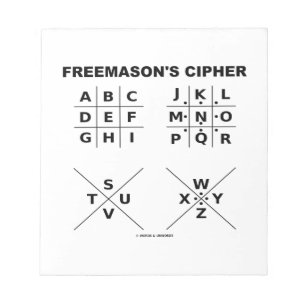 Freemason's Cipher (Cryptography) Notepad