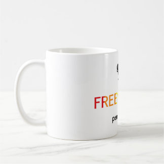 freenbecky logo rainbow colours coffee mug