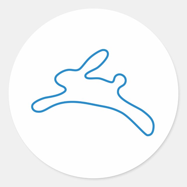 Freenet Bunny Logo Classic Round Sticker (Front)