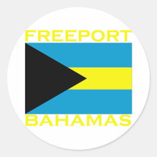 Freeport, Bahamas Classic Round Sticker