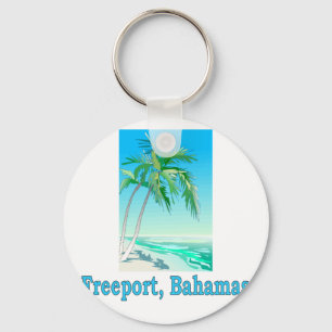 Freeport, Bahamas Keychain