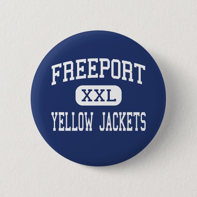 Freeport - Yellow Jackets - Area - Freeport 2 Inch Round Button (Front)