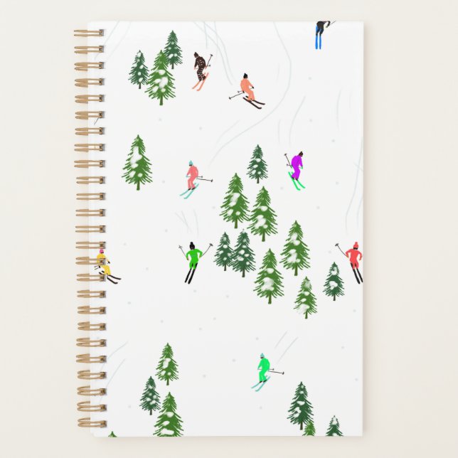Freeride Alpine Skiers Skiing illustration Ski Planner (Front)