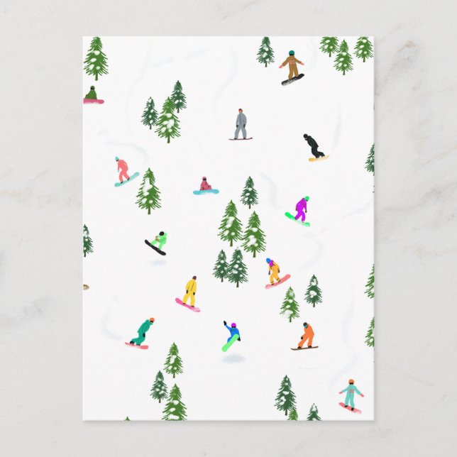 Freeride Snowboard Snowboarder Snowboarding  Postcard (Front)