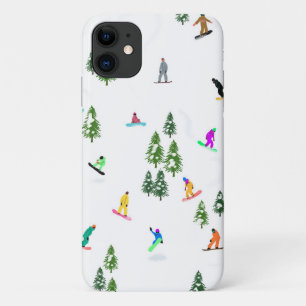 Freeride Snowboarder Snowboarding Illustration   iPhone 11 Case