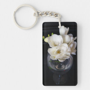 freesia night cup keychain