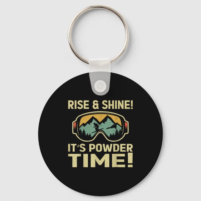 Freeskiing ski goggles freestyle-skiing keychain (Front)
