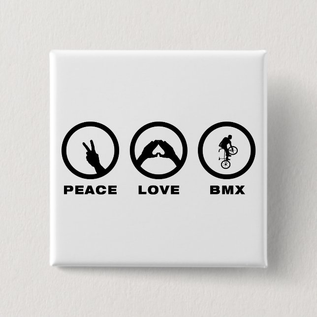 Freestyle BMX 2 Inch Square Button (Front)