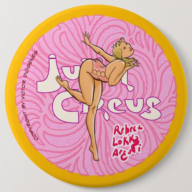 Freestyle Dancer 6 Inch Round Button (Front)