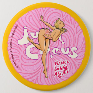 Freestyle Dancer 6 Inch Round Button