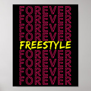 Freestyle Forever 80s Retro Concert Party Vintage  Poster