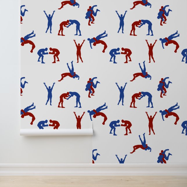 Freestyle Greco Roman Wrestling Pattern Wallpaper (Application)