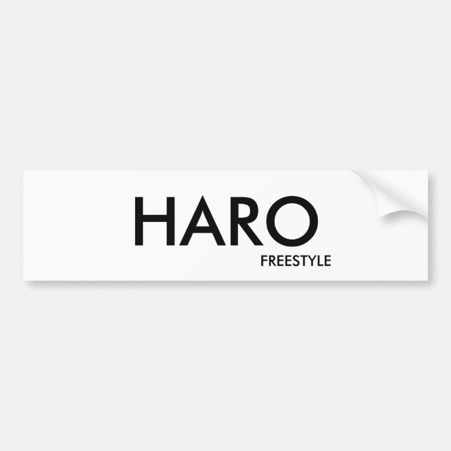 FREESTYLE, HARO BUMPER STICKER (Front)