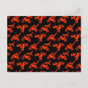 Freestyle Motocross Seat-Grab Motorcycle Lovers Postcard