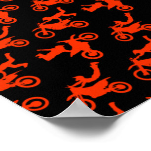 Freestyle Motocross Seat-Grab Motorcycle Lovers Poster