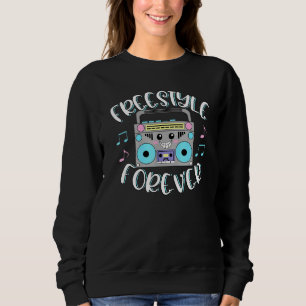 Freestyle Music Boombox Retro Dance Music Sweatshirt
