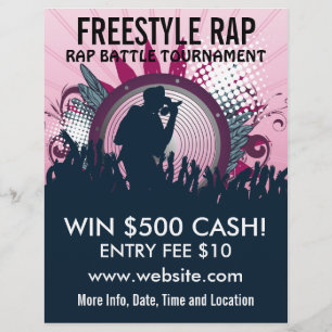 Freestyle Rap Music Flyer
