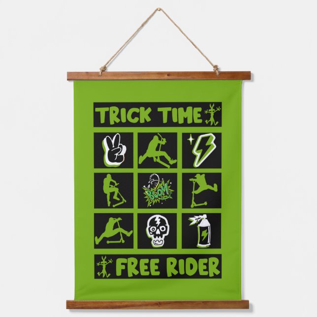 freestyle scooter hanging tapestry (Front)