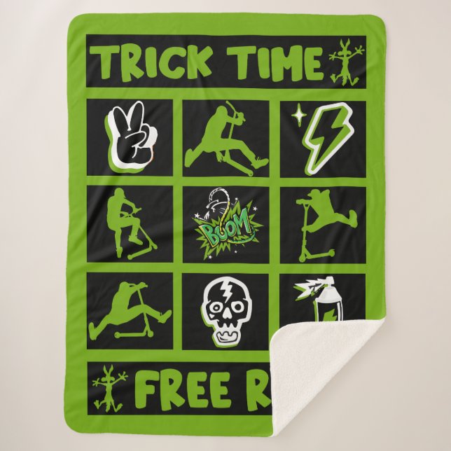 freestyle scooter sherpa blanket (Front)