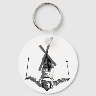 Freestyle Skiing Keychain