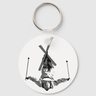 Freestyle Skiing Keychain