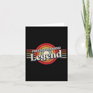 Freestyle Skiing Legend Winter Sports Funny Freest Card