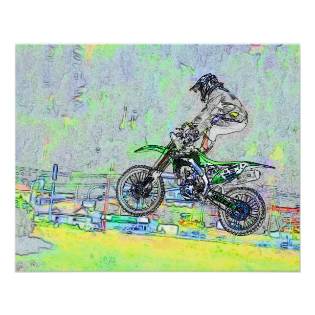 Freestyle Stuntman-Motocross Rider  Poster (Front)